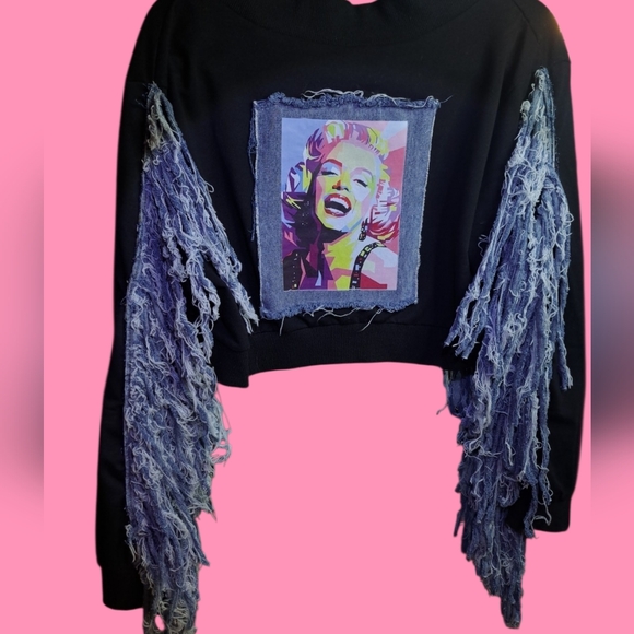 Denim - Marilyn Monroe VIDEO "1" Unique Bnwot's Top
